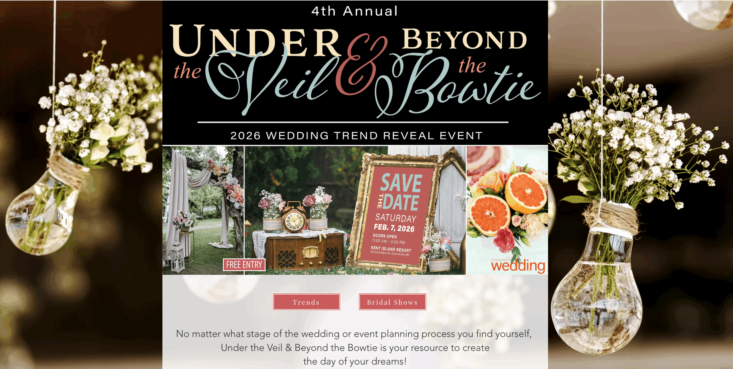 2026 Under the Veil Wedding Expo at Kent Island Resort