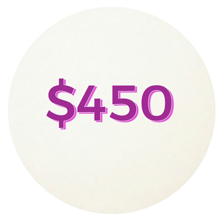 #3 Spot is $450 for 1 Year