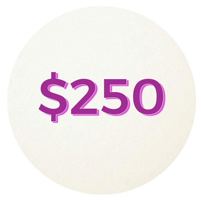 #7 Spot is $250 for 1 Year