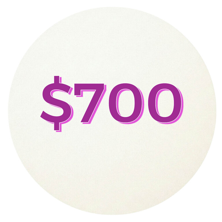 #2 Spot is $700 for 1 Year
