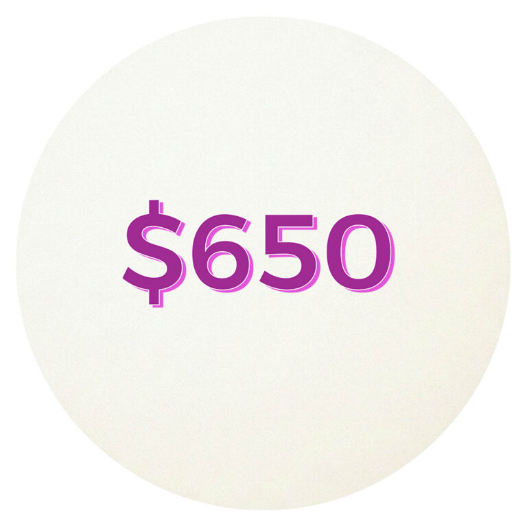 #3 Spot is $650 for 1 Year