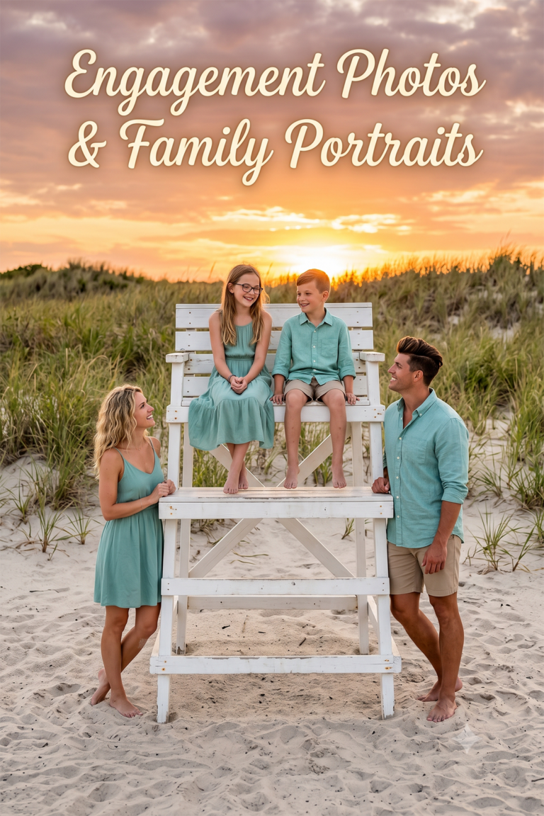 Assateague Island Engagement Photos and Family Portraits