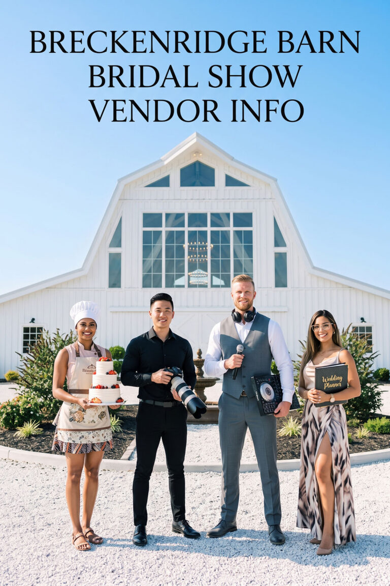 Breckenridge Barn Bridal Show Vendor Info