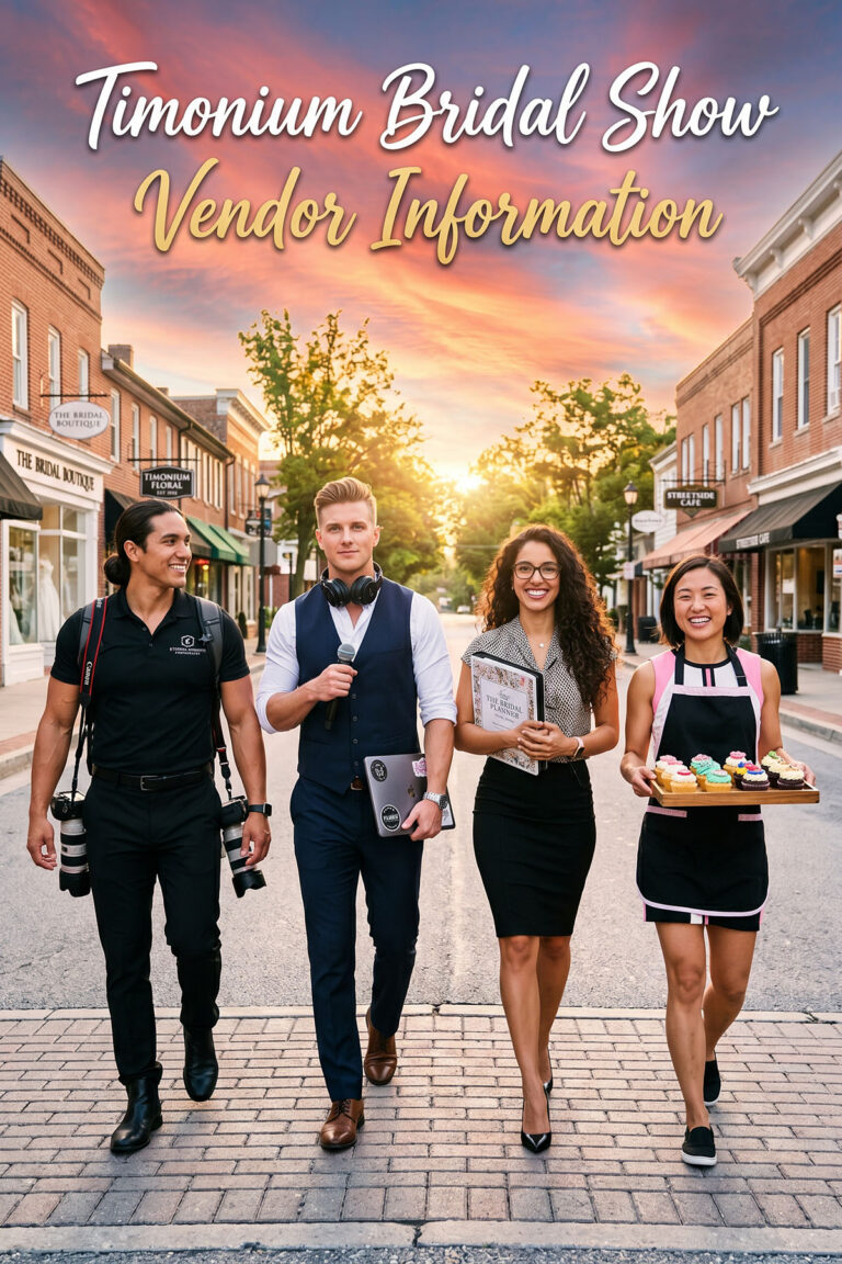 Timonium Bridal Show Vendor Information
